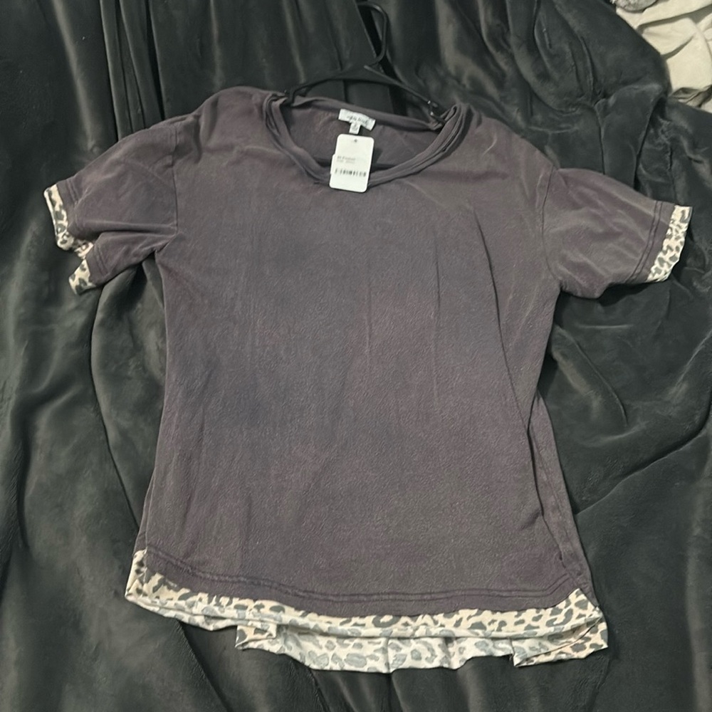 Grey/black tee shirt for sale